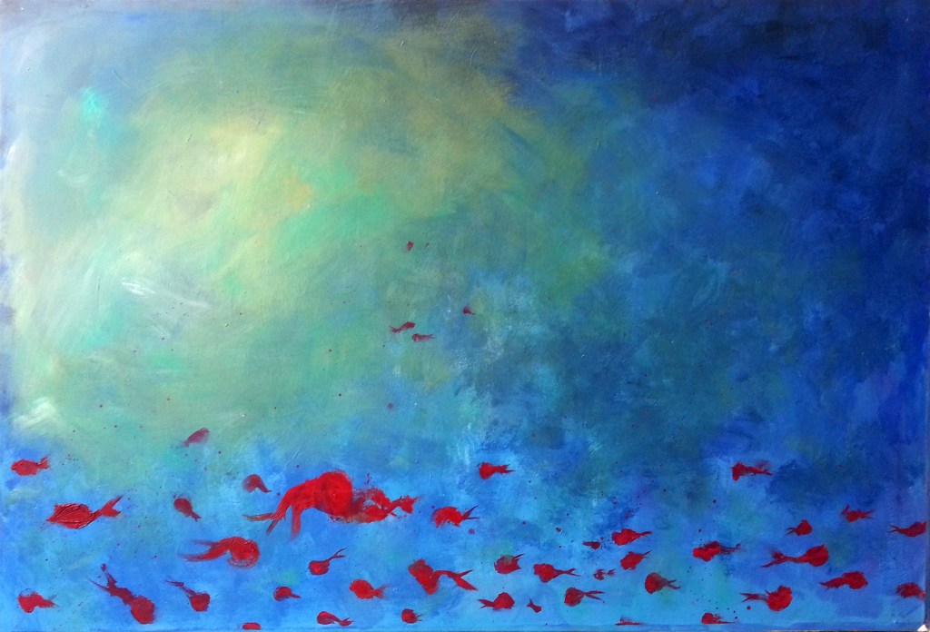 SUNNY ABYSS - 130x80 cm - acrylics on canvas