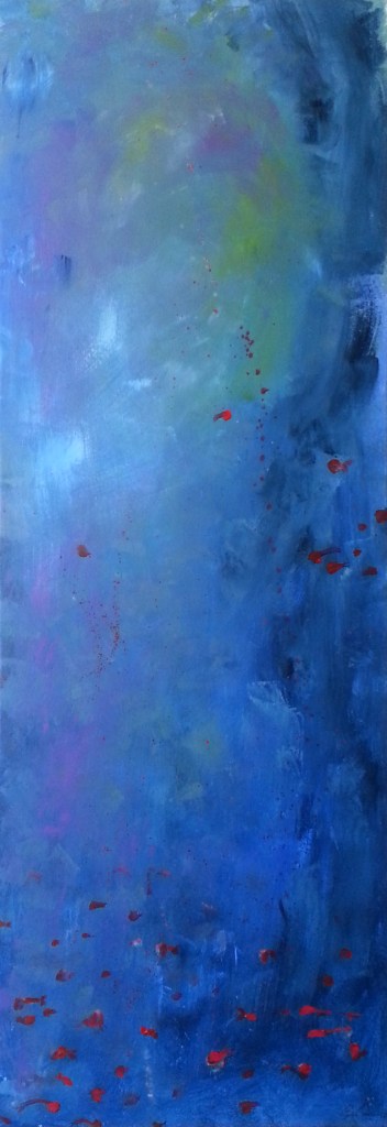 LONG ABYSS - 160x55 cm - acrylics on canvas