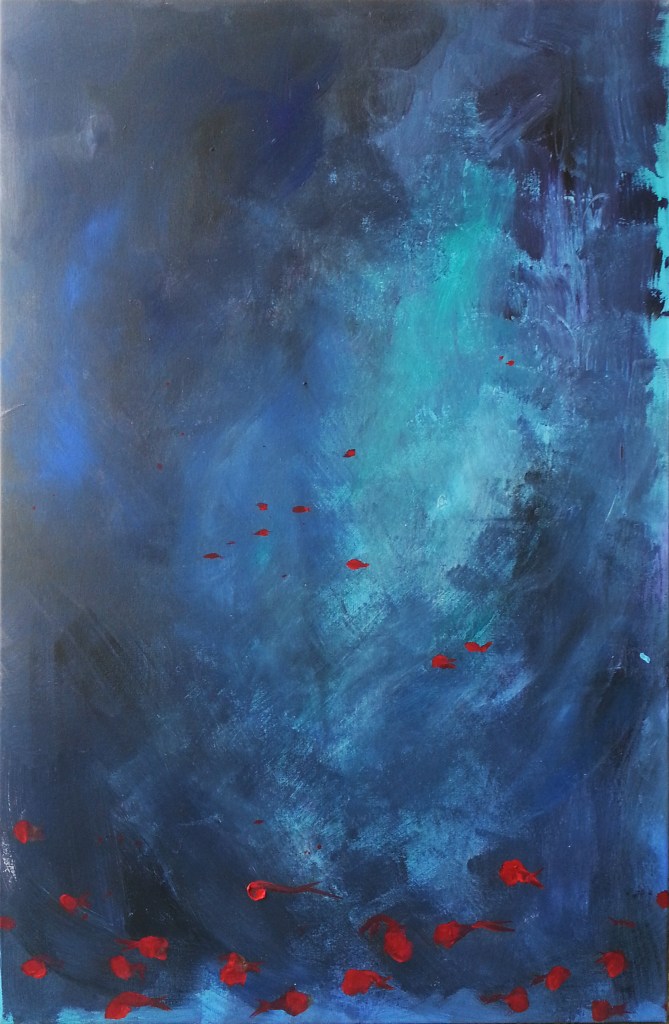 LIGHT ABYSS - 90x70 cm - acrylics on canvas