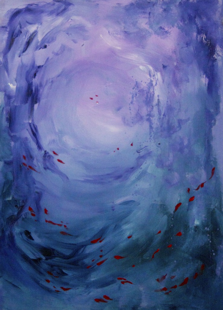 PURPLE ABYSS - 80x60 cm - acrylics on canvas