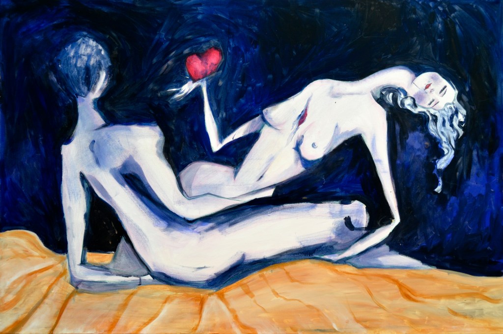 INCOMPLETE - 150x100 cm - acrylics and pen on canvas