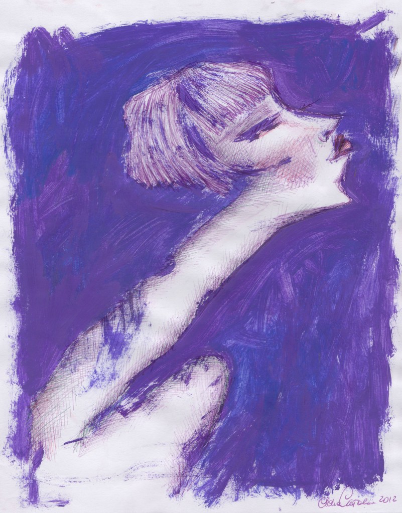 KISS ME - 21x29 cm - acrylics and pen on paper