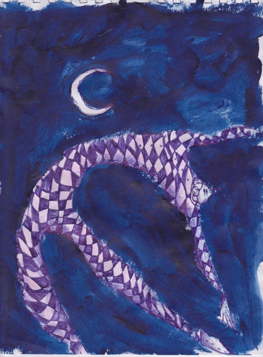 Arlecchino sotto la luna, dimensioni 21x29 cm, 2015