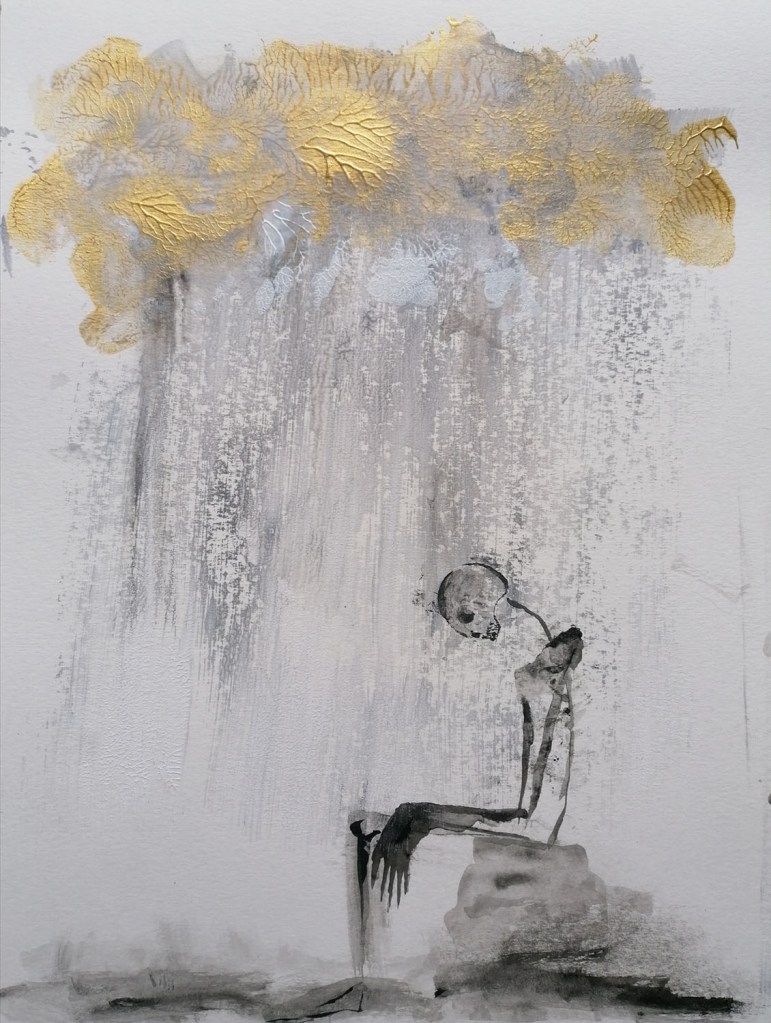 PLUVIA, SOLITUDE, 2020 - 21x29 cm - acrylics on paper