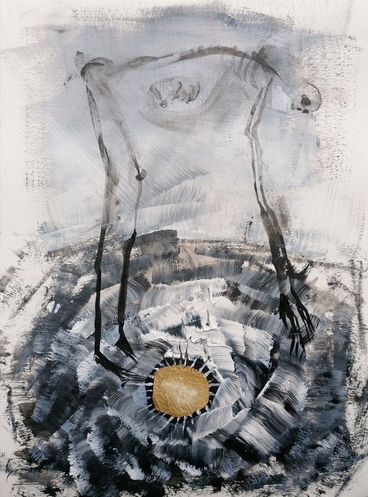 NUT, 2020 - 21x29 cm - acrylics on paper