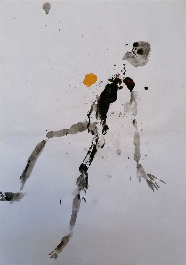 ANXIETUDO, 2020 - 21x29 cm - acrylics on paper