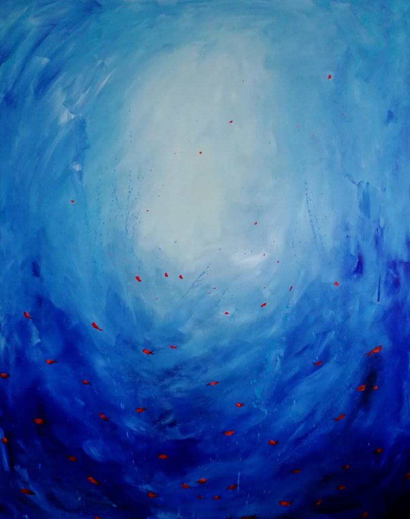 WHITE ABYSS - 120 x 150 cm - acrylics on canvas